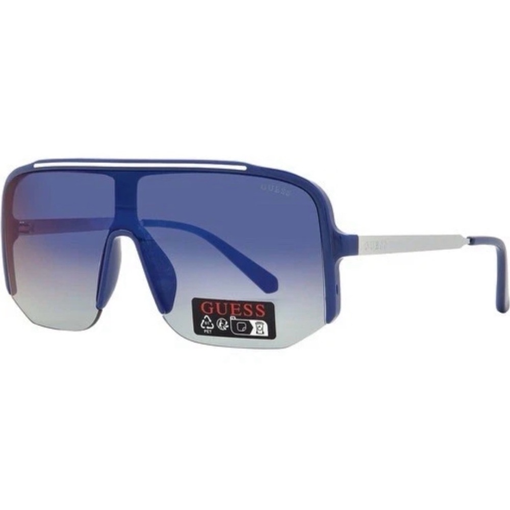 Guess Blue to Purple Gradient Shield Sunglasses